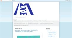 Desktop Screenshot of deafmanitoba.org